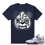 Midnight Navy 4s Shirts  Tee Navy Heartbreak Bear