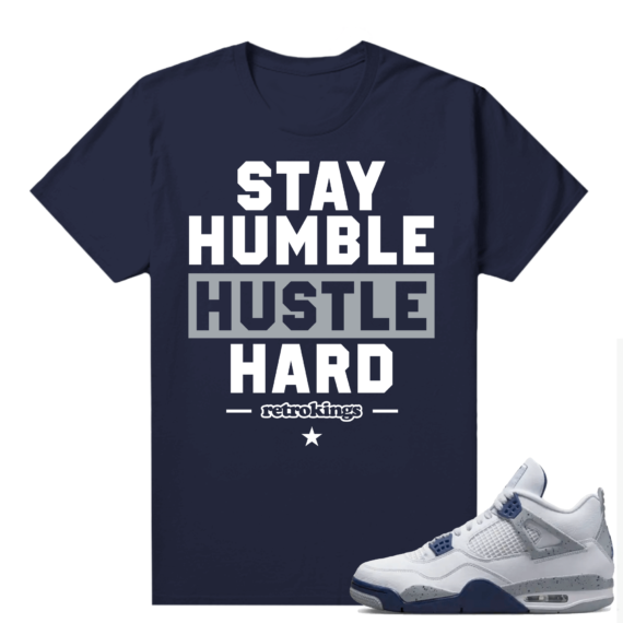 Midnight Navy 4s Shirts  Tee Navy Humble