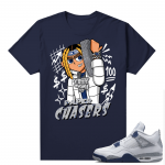 Midnight Navy 4s Shirts  Tee Navy Lil Durkio