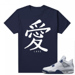 Midnight Navy 4s Shirts  Tee Navy Love