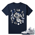 Midnight Navy 4s Shirts  Tee Navy Love Sick