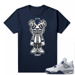 Midnight Navy 4s Shirts  Tee Navy Rebels Bear Toon