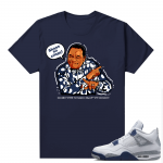 Midnight Navy 4s Shirts  Tee Navy Shoes So Crispy