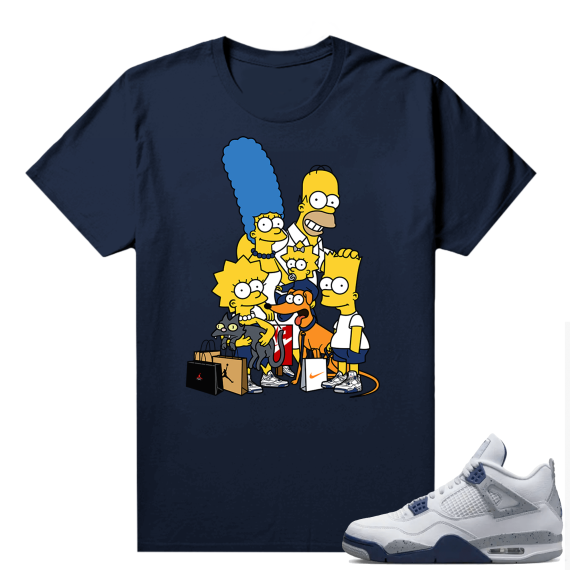 Midnight Navy 4s Shirts  Tee Navy Sneaker Fam