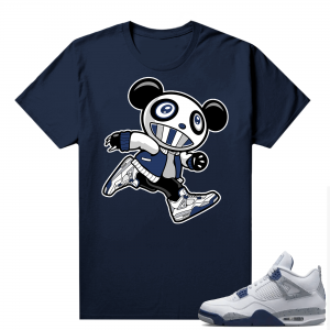 Midnight Navy 4s Shirts  Tee Navy Sneaker Panda