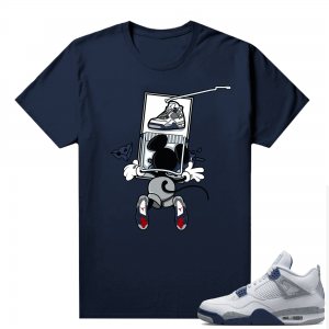 Midnight Navy 4s Shirts  Tee Navy Sneaker Trap