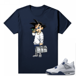 Midnight Navy 4s Shirts  Tee Navy Trap Goku