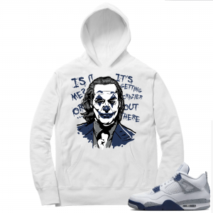 Midnight Navy 4s  Hoodie White Joker